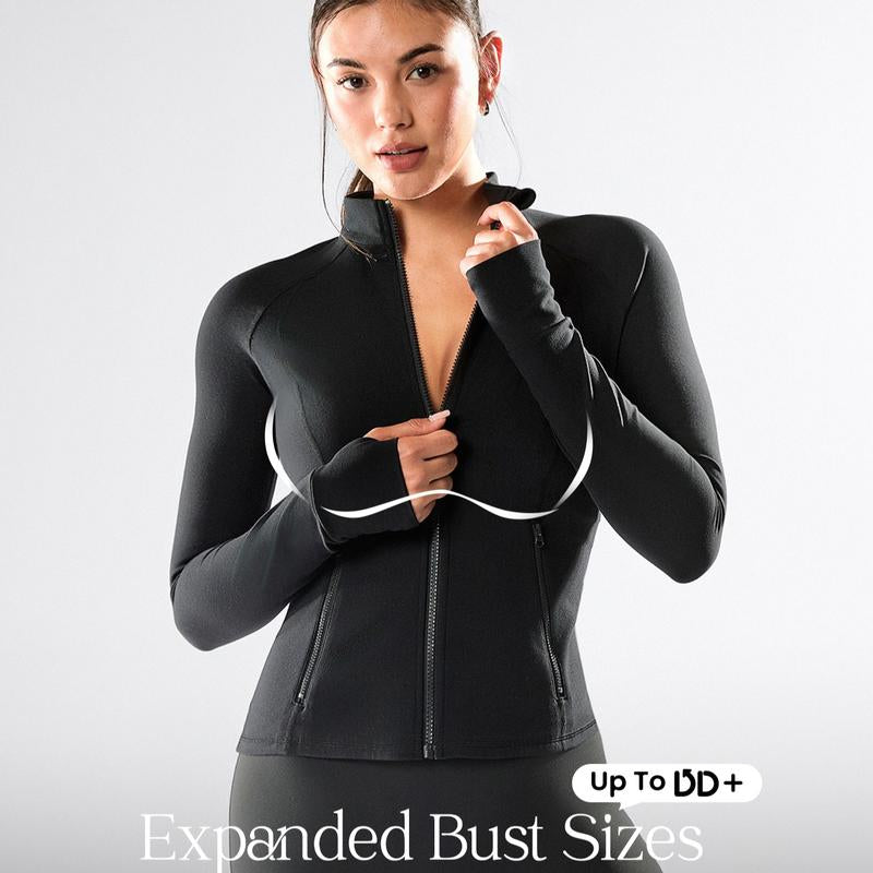 GLOWMODE Featherfit Slim-It Streamline Performance Jacket DD+ Available #Fall #Fallfashion