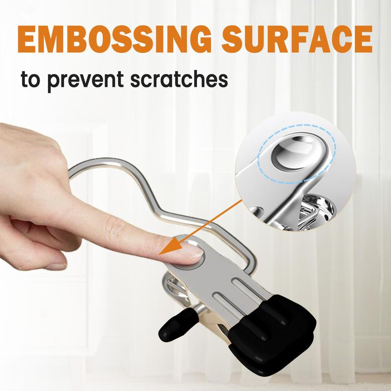 16 Counts Boot Hangers Clips, Premium Hooks Hanging Clips, Heavy Duty Closet Hanger Organizer for Home Travel , Clamps Socks Towel Clips for Closet Pants Socks Handbags Hat