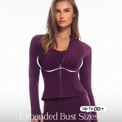 GLOWMODE Featherfit Slim-It Streamline Performance Jacket DD+ Available #Fall #Fallfashion