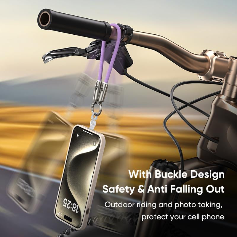 240W USB-C Fast Charging Phone Lanyard 7Mm Nylon Crossbody Wrist Strap Lanyard Data Cable 2 in 1 Smartphone Cellphone