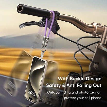 240W USB-C Fast Charging Phone Lanyard 7Mm Nylon Crossbody Wrist Strap Lanyard Data Cable 2 in 1 Smartphone Cellphone