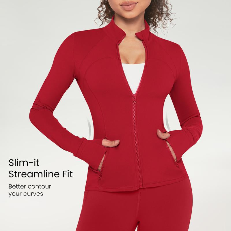 GLOWMODE Featherfit Slim-It Streamline Performance Jacket DD+ Available #Fall #Fallfashion